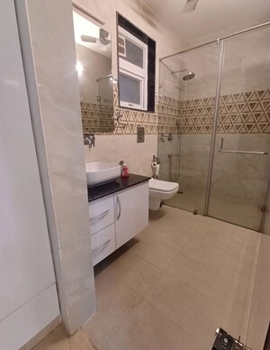 Attached Bathroom in 3 BHK Builder Floor at Chittaranjan Park – for Rent