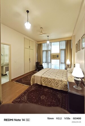 Master Bedroom in 3.5 BHK Builder Floor at Greater Kailash I – for Rent