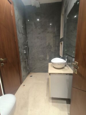 Bathroom in 3 BHK Builder Floor at Chittaranjan Park – for Rent