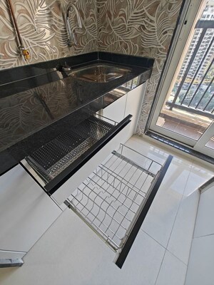 Balcony in 1 BHK Apartment at Raunak Residency Thane, Pokhran Road No One – for Rent