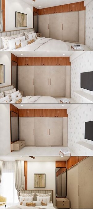 Bedroom in 3 BHK Apartment at Praneeth KKRs Pranav Jaitra, Hydernagar – for Rent