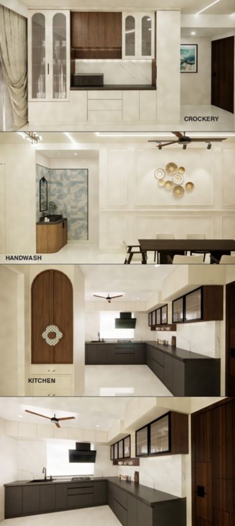 Kitchen, praneeth-kkrs-pranav-jaitra 3 Bedroom 2195 Sq.Ft. Apartment In Hydernagar Hyderabad 10644822