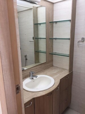 Bathroom in 2 BHK Apartment at Hiranandani Gardens Lake Castle, Powai – for Rent