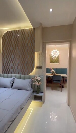 Bedroom in 2 BHK Apartment at Raunak Unnathi Woods Supreme, Ghodbunder Road – for Sale