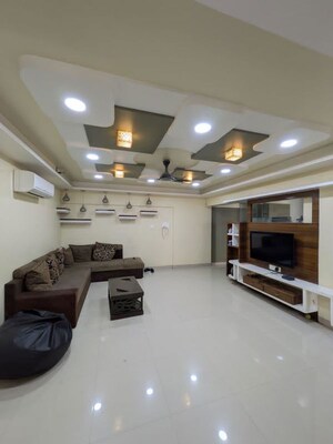 Living Room in 3.5 BHK Penthouse at Brahma F Residences, Kalyani Nagar – for Sale