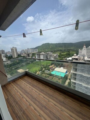 Balcony in 2 BHK Apartment at Nisarg Hyde Park, Kharghar – for Rent