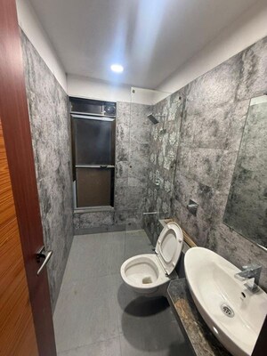 Bathroom in 2 BHK Apartment at L And T Seawoods Residences, Seawoods – for Rent