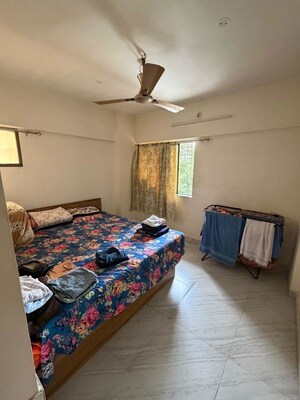 Bedroom in 2 BHK Apartment at Himgiri Lokupvan Phase II CHS Ltd, Vasant Vihar – for Rent
