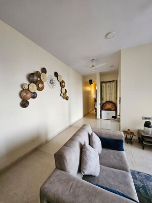 Living Room in 3 BHK Apartment at Omkar Alta Monte, Malad East – for Rent