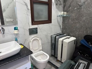 Bathroom in 3 BHK Builder Floor at South City 2 – for Rent