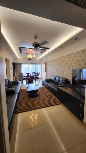 Living Room in 3 BHK Apartment at Royal Classic Co Op Society, Andheri West – for Rent