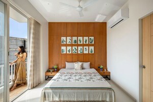 Bedroom in 4 BHK Apartment at Serene Signatures, Bhayli – for Sale