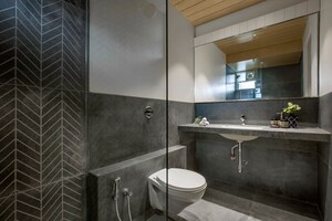 Washroom in 4 BHK Apartment at Serene Signatures, Bhayli – for Sale