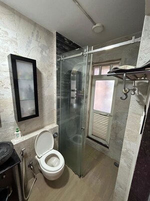Bathroom in 2 BHK Apartment at Raheja Interface Heights, Malad West – for Sale