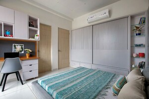 Bedroom in 3 BHK Apartment at Serene Signatures, Bhayli – for Sale