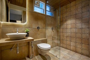 Bathroom in 3 BHK Apartment at Serene Signatures, Bhayli – for Sale
