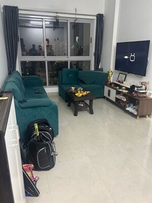 Living Room in 1 BHK Apartment at Piramal Revanta, Mulund West – for Rent