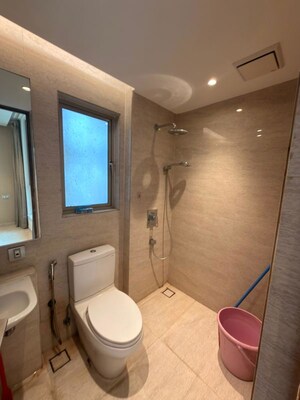 Bathroom in 1 BHK Apartment at One Hiranandani Park, Ghodbunder Road – for Rent