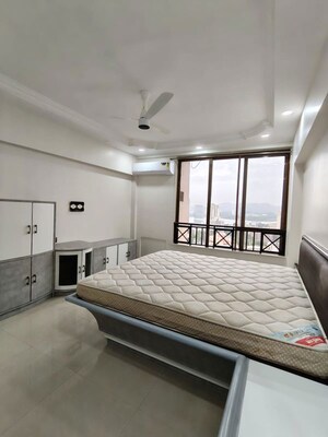 Bedroom in 3 BHK Apartment at Hiranandani Gardens Lake Castle, Powai – for Rent