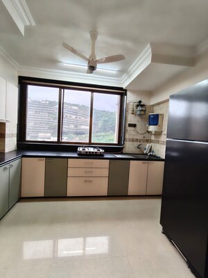 Kitchen in 3 BHK Apartment at Hiranandani Gardens Lake Castle, Powai – for Rent