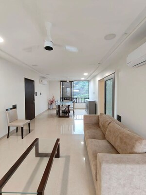 Living Room in 3 BHK Apartment at Hiranandani Gardens Lake Castle, Powai – for Rent