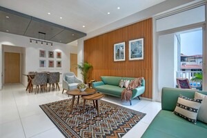 Living Room in 4 BHK Penthouse at Serene Signatures, Bhayli – for Sale