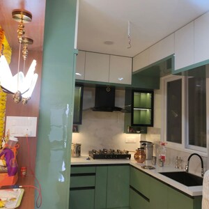 Kitchen in 3 BHK Apartment at Praneeth KKRs Pranav Jaitra, Hydernagar – for Rent