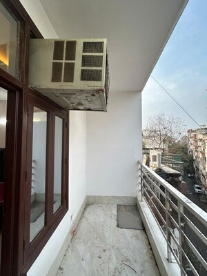 Balcony in 2 BHK Builder Floor at Freedom Fighters Enclave – for Rent