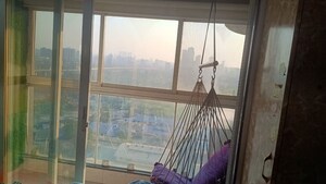 Balcony in 2 BHK Apartment at Om Shree Vrindavan CHS, Mira Road – for Rent