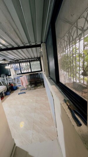 Balcony in 2 BHK Apartment at Om Shree Vrindavan CHS, Mira Road – for Rent