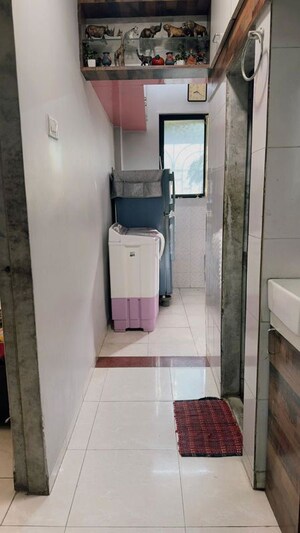 Bathroom in 2 BHK Apartment at Om Shree Vrindavan CHS, Mira Road – for Rent