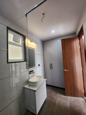Bathroom in 3 BHK Builder Floor at Chattarpur – for Rent