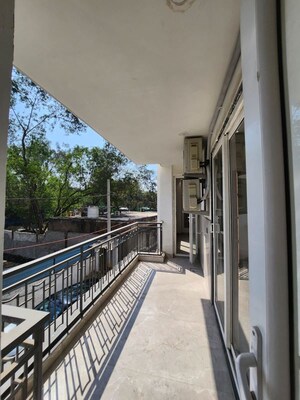 Balcony in 3 BHK Builder Floor at Chattarpur – for Rent