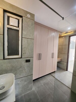 Bathroom in 3 BHK Builder Floor at Chattarpur – for Rent