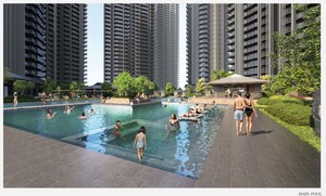 Swimming Pool in 2.5 BHK Apartment at Krisumi Waterside Residences, Sector 36a – for Sale