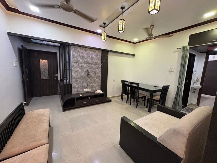 Living Room, monarch-properties-luxuria 2 Bedroom 1200 Sq.Ft. Apartment In Kharghar Navi Mumbai 10645574