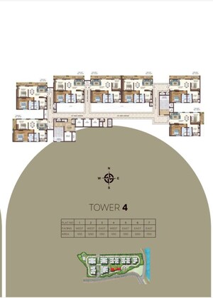 Master Plan in 2 BHK Apartment at Vasavi Atlantis, Narsingi – for Sale