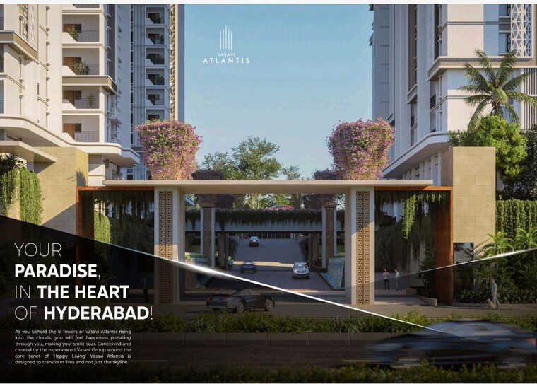 Exterior View, vasavi-atlantis 2 Bedroom 1250 Sq.Ft. Apartment In Narsingi Hyderabad 10645651