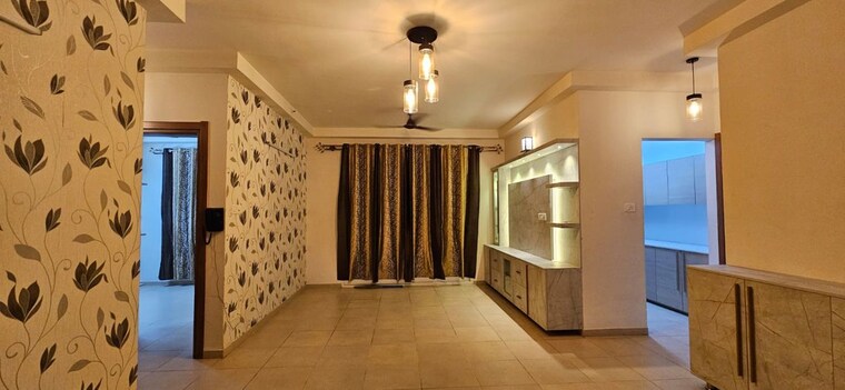 Living Room, bhartiya-nikoo-homes 3 Bedroom 1595 Sq.Ft. Apartment In Thanisandra Main Road Bangalore 10645742
