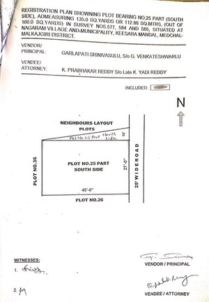 3 BHK Independent House – Map Location View at Nagaram - for Sale