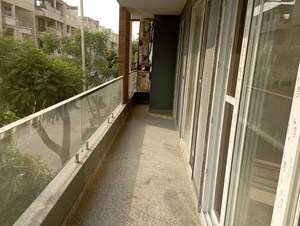 Balcony in 3 BHK Builder Floor at Ansal API Esencia, Sector 67 – for Rent