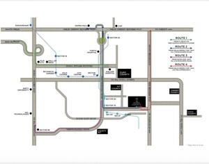 Floor Plan in 3 BHK Apartment at Ivory County, Sector 115 – for Sale