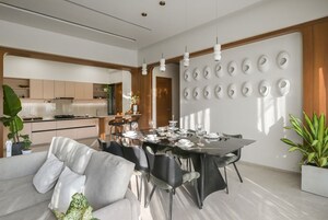 Dining area in 5 BHK Penthouse at Vihav Central Business District, Bhayli – for Sale