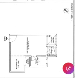 Floor Plan in Studio Apartment at Provident Capella, Whitefield – for Sale