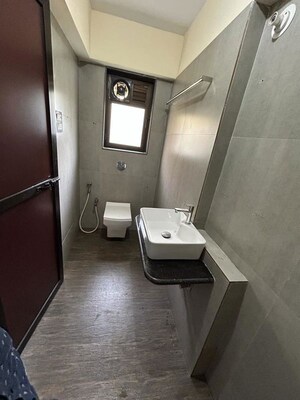 Bathroom in 3 BHK Apartment at Aashna Kamal Dutt CHS, Amboli – for Rent