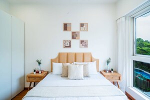 Living Room in 1 BHK Apartment at Godrej The Trees, Vikhroli East – for Sale