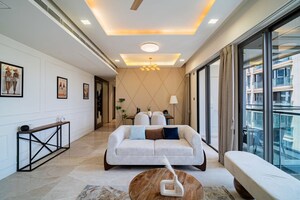 Living Room in 3.5 BHK Apartment at Rustomjee Seasons, Bandra East – for Sale
