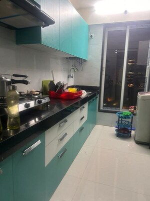 Kitchen in 2 BHK Apartment at Karmvir Avant Sky Villa, Goregaon East – for Rent