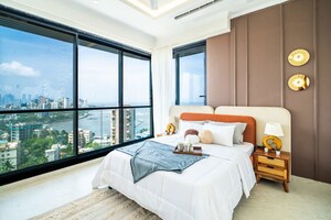 Bedroom in 4 BHK Apartment at KL Astoria, Bandra West – for Sale