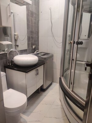Kitchen in Studio Builder Floor at Greater Kailash I – for Rent
